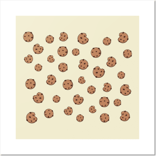 Chocolate cookie pattern Posters and Art